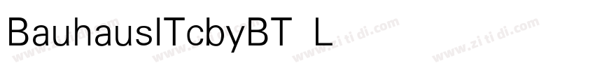 BauhausITcbyBT Light字体转换